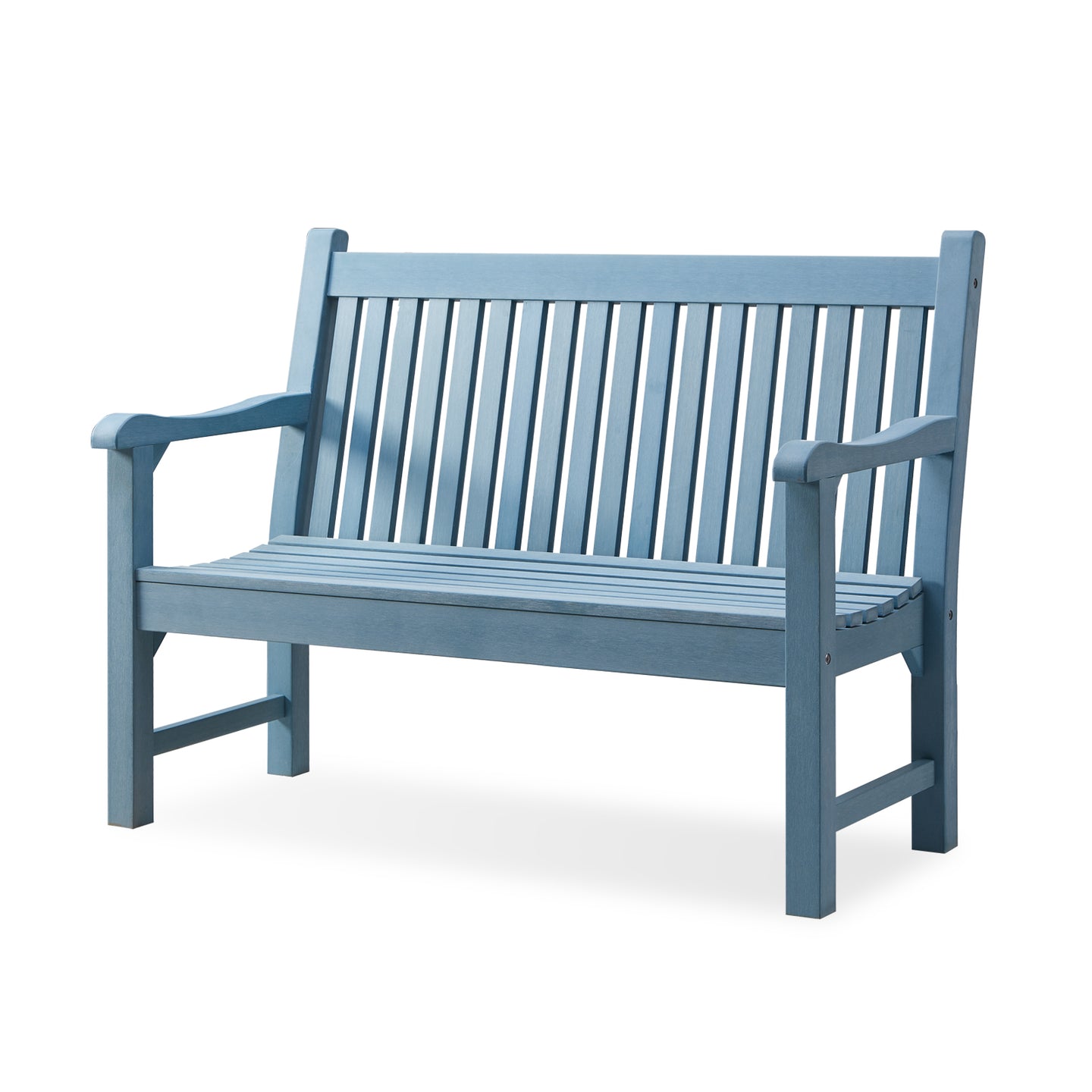 Psilvam Garden Bench, 2-Person Poly Lumber Patio Bench